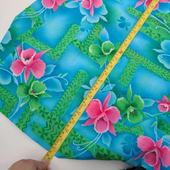 Vintage Pomare  Hawaii Floral Ruffled Top Maxi Dress - Picture 8 of 10